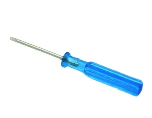 2.0mm Small Flat Head Parallel Slotted Screwdriver for Installing Phone Repair Tool Plastic 3 45# Steel Zinc+ Blue