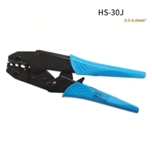 20 10AWG Insulated Wire Connectors Ratcheting Crimper Tool Steel Wire Crimping Pliers Plastic Moulded Handle 0.5 6mm² Metric