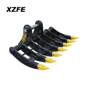 20 Ton Excavator Root Rake Forestry L Cleaning Excavator Rake Bucket