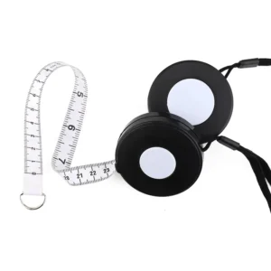 205cm 80inch Lanyard Tape Measure Height Measuring Ruler Metric Inch Dual Scale Body Round Automatic Telescopic Tape Mesure