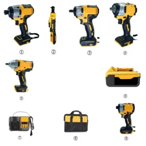 20V Max Factory Direct Automotive Tool Combo Sets Brushless Impact Wrench and Impact Wrench Sets