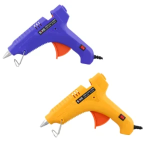 20W Mini DIY Hot Melt Glue Gun Stick Electric Operated with Aluminum Nozzle Cordless Glue Gun Corded Glue Gun