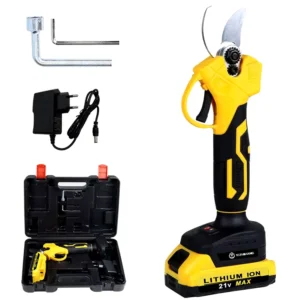 21V 2000mAh Li ion Powered Garden Pruners Cordless Pruning Shears Battery With Toolkit for Trees OEM