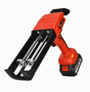 21V Electric Dual Tube Caulking Gun Automatic Tile Grout Seam Construction Electric Glue Gun Two Batteries One Charger