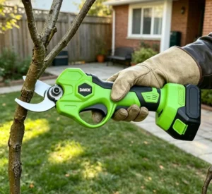 21V Professional Brushless Battery Powered Cordless Electric Garden Tree Pruner with 25-50mm Cutting Capacity Hand Pruner