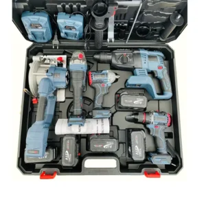 21v Brushless Rechargeable Lithium Battery Electric Drill Wrench Drilling Cutting Machine Power Tool Set