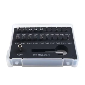 22 Piece Damaged Screw Extractor and Bolt Remover Set with Bits Holder and Socket Adapter for Electric Screwdriver