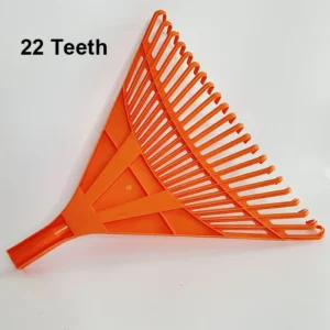 22 Teeth Plastic Garden Leaf Rake with Long Wooden Handle