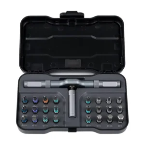 24 1 Multifunctional Magnetic Screwdriver Set Detachable T Shaped Ratchet for Diy Household Maintenance Tool Kit