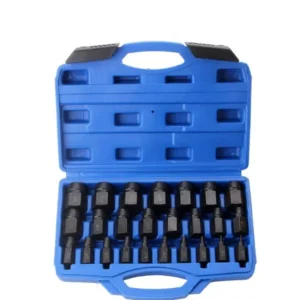 25 Pcs Hot Selling Hand Operated Alloy Steel Multifunction Screw Extractor Set Tool Sleeve Combination Removal Tool for Broken