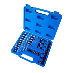 25PC Damaged Bolts Screw Extractor Drill Set Removal Remover Tool Kit