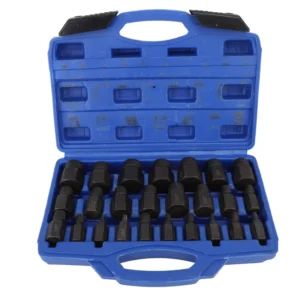 25PCS Screw Extractor Set SAE Size Efficient Hex Bolt Removal Tool for Automotive Home Mechanic Engineering