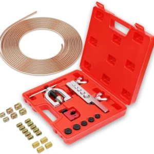 25ft 3 16 Metal Tubing Flaring Tool Kit with Copper Tube and Fittings