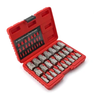 25pcs Damaged Stripped Bolt Stud Remover Screw Extrator Set