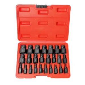 25pcs Industrial Damaged Stripped Screw Extractor Set for Automotive Repair DIY Home Easy Removal with Reverse Thread