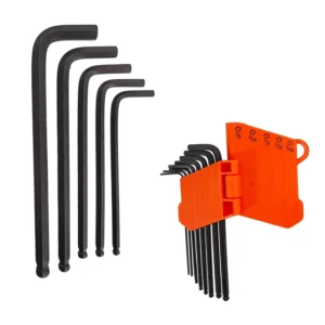 27 Pcs Short Carbon Steel Hex Key Set With Ball Zinc Allen Industrial Grade Hardware Repair Tool Metric Measurement System