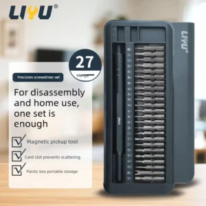 27 in 1 Magnetic Precision Screwdriver Set Multi purpose Screwdriver Kit for Home Maintenance and Electronics Disassembly