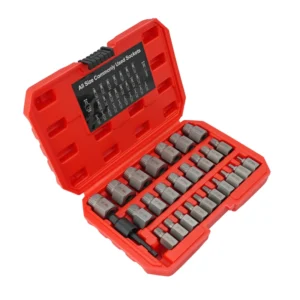 27pcs Damaged Stripped Bolt Stud Remover Screw Extrator Set