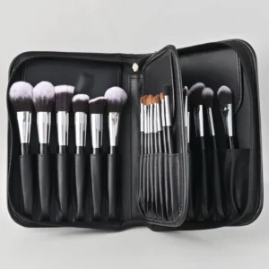 29 Piece Face Makeup Brush Set with Synthetic Hair Wood Handles Eye Shadow Foundation Tools