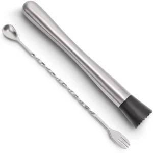 2Pcs Multifunctional Stainless Steel Wine Mixing Tools Set for Mixing Wine Juice Crushed Ice
