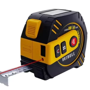 2in1 Industrial Multifunction Laser Tape Rangefinder Rechargeable 100m with 5m Tape LCD Display Backlight Laser Distance Measure