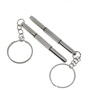 3 In 1 Screwdriver Eyeglass Sunglass Watch Repair Screwdriver Set Keychain Stainless Steel Mini Screwdriver Hand Tools