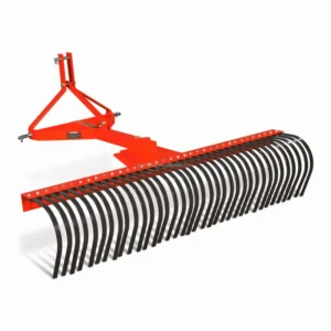 3-Point Tractor Landscape Rake Agricultural Machinery Equipment with Spike Pine Straw
