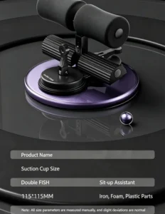 3 Speed Adjustable Foldable Foam Plastic Crunch Multi Function Exercise Fitness Equipment Home Use Sit Up Rack Suction Cup