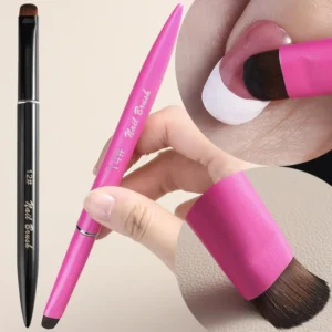 3 in 1 French Nail Brush with Multi function Brush Head Fine Nail Brush Suitable for Gel and Acrylic Nails Cleaning Tools