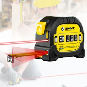 3 in 1 Laser Rangefinder Tape Measure 197ft Laser Measuring Tape 16ft Tape Measure with Magnet for Pythagorean Area Volume
