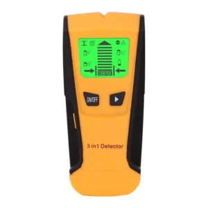 3 in 1 Stud Finder and Wall Detector for Timber AC Wires Metal Studs Beams Pipes Battery Powered