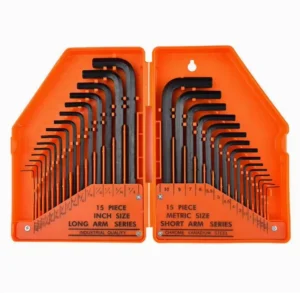 30 Piece Allen Key Set in Chrome Vanadium Steel Durable Hex Keys