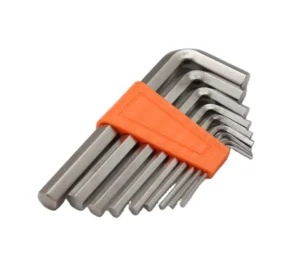 304 Stainless Steel Hex Key Set 9PCS Professional Ship Maintenance Mechanical Equipment