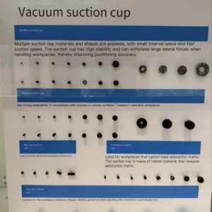 304 Stainless Steel Pneumatic Components Vacuum Rubber Suction Cups with Actuator Suction Cup Bracket