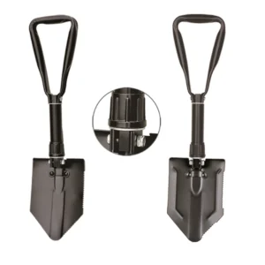 305 Industrial Folding Survival Shovel W Pick Heavy Duty Carbon Steel Powder Coated Portable Lightweight Outdoor Camping
