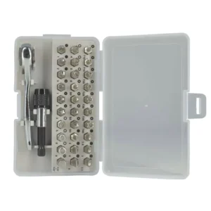 32pcs Alloy Steel Screw Extractor Set Broken Bolt Remover Tool with Socket Extension Bit Customizable OEM Handle Material
