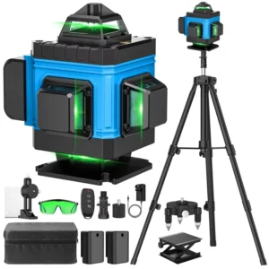 360 Degree Industrial Grade Green Beam Laser Level 5 Dot Display Electronic Self Leveling OEM Customizable 18650 Lithium Battery