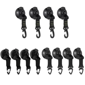 360 Degree Rotating 1mm Thick Outdoor Camping Telescopic Nylon Hook Tent Reinforced Buckle Mountaineering Suction Cup