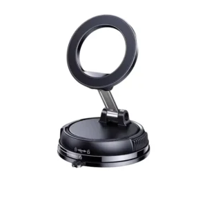 360 Degree Rotating Car Phone Holder Strong Magnetic Alloy Vacuum Suction Cup Car Holder Extendable