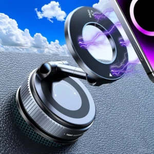 360 Degree Rotating Folding Strong Magnet Magnetic Vacuum Suction Air Vent Suction Cup Universal Fit Car Phone Holder Secure