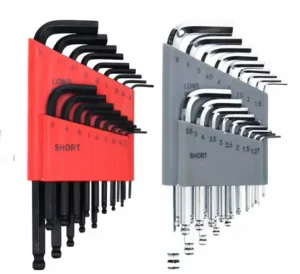 36pcs CR-V Hand Tool Box Hexagon and Ball End Metric and Hex Key Wrench Torque Hex Allen Key Set Wrench Set