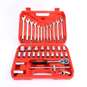 37pc Torque Ratchet Wrench 1/2” Drive Socket Set