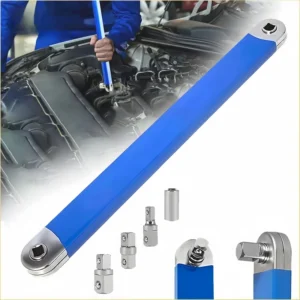 39cm High Carbon Steel Impact Ready Offset Extension Wrench Set 15.4inch Impact Tool Kit Industrial Metric Bolt Nut Hand Tool