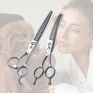 3D Gradient Teeth VG10 Pet Grooming Chunker Scissors Thinning Shears for Pet Hair Styling