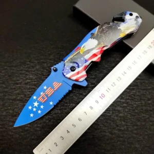 3D Printing Multifunctional Folding Knife Outdoor Camping Mountaineering Anti body Tool Serrated Ice Pick Cutting Rope ABS