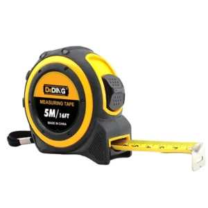 3M Steel ABS Plastic Imperial Scale Rolling Measuring Tape with Manual Lock High Visibility Case Custom Logo