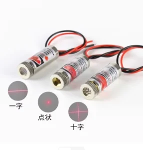 3V-5V Laser Head 5mW Dot Red Light One Word Infrared Positioning Cross Laser Head Diode Outer Diameter 12mm