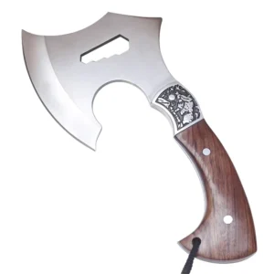 3cr13mov Stainless Steel Rescue Hunting Tactical Axe Outdoor with Wooden Handle Axe