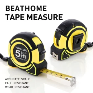 3m 5m 7.5m 8m 10m Automatic Locking Steel Tape Measure Metric High Visibility Blade Custom Logo