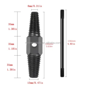 4″ 6″ Double Head Tap Faucet Valve Screw Extractor Set Pipe Remover Tools Damaged Wire Water Pipe Bolt Broken Screw Removal Tool